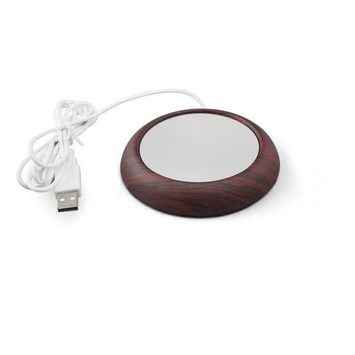 Varmeriket Slank USB-koppvarmer med kant i trelook