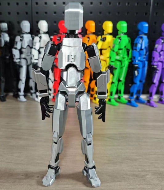 Bevegelig robotfigur i positur