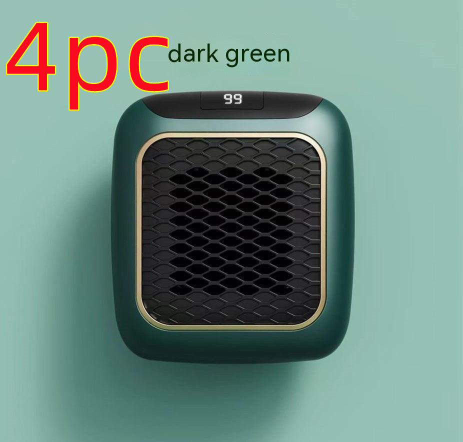 Vegghengt mini viftevarmer med digital termostat, 800 W