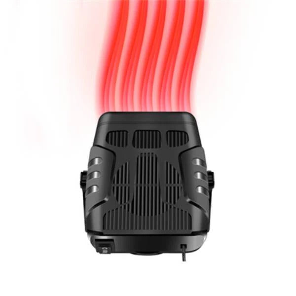 Varmeriket™ 12V bilvarmer med 360° dreibar fot, varme- og kjølemodus