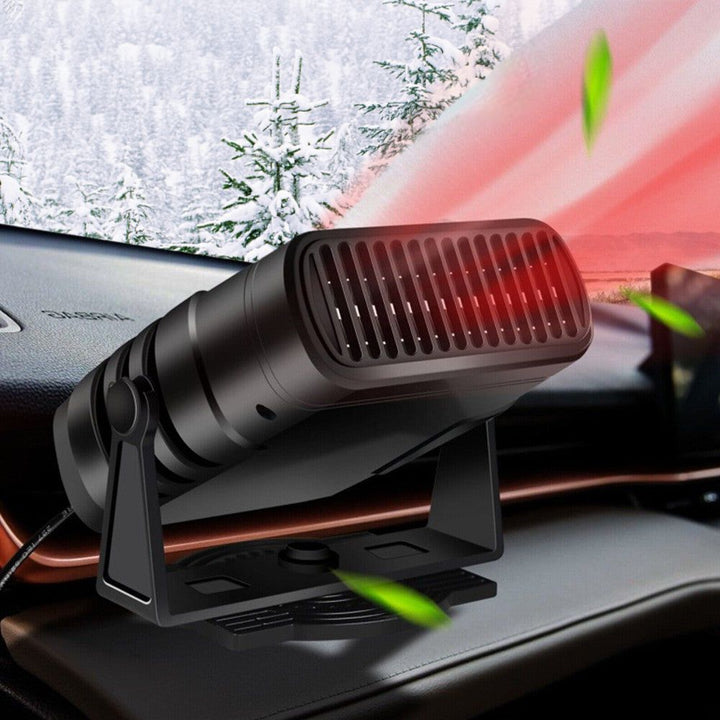 Varmeriket™ 12V bilvarmer med 360° dreibar fot, varme- og kjølemodus
