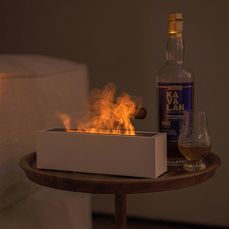 Luftfukter med rød og blå flamme, 200 ml, USB-C-kabel, 10 W
