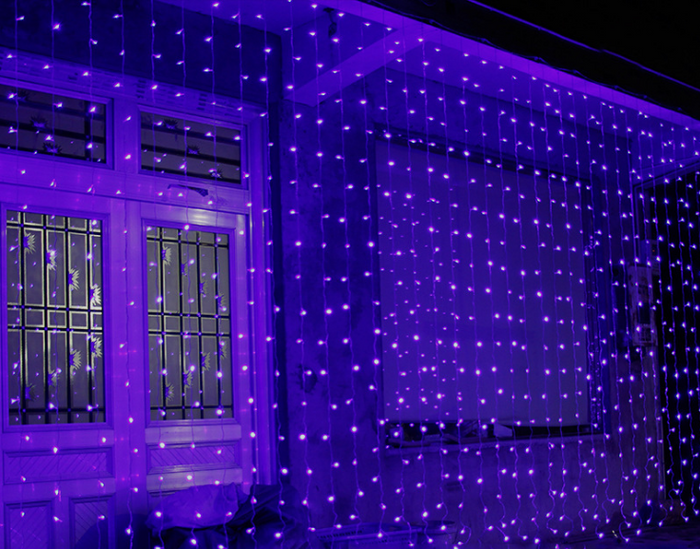 Varmeriket Lysgardin 3 × 3 meter med 304 LED-lys og fjernkontroll