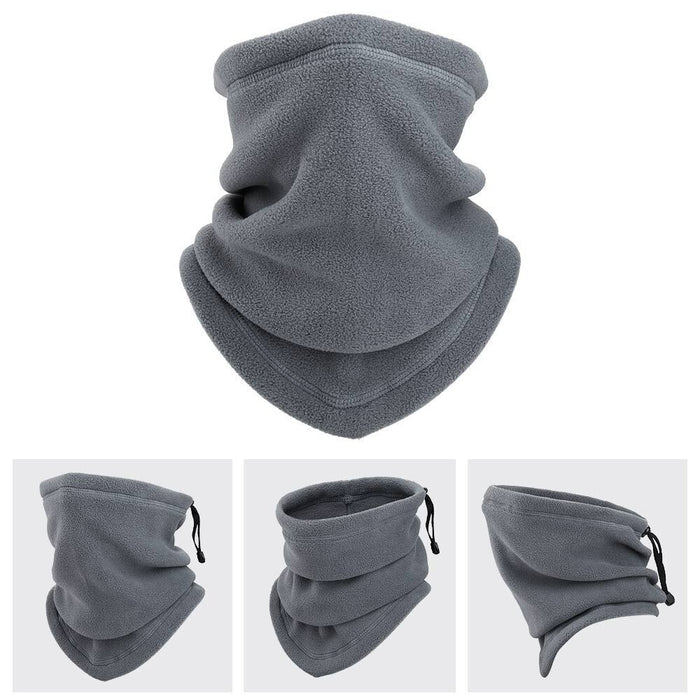 Varmeriket Nakkevarmer i fleece – dekker halvt ansikt, med snøring