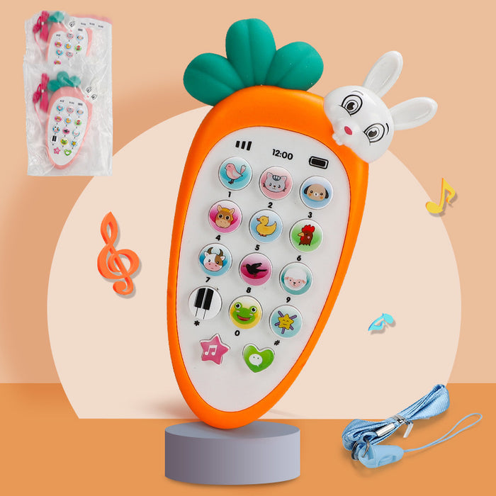 Varmeriket Leketelefon for baby med musikk på hver knapp