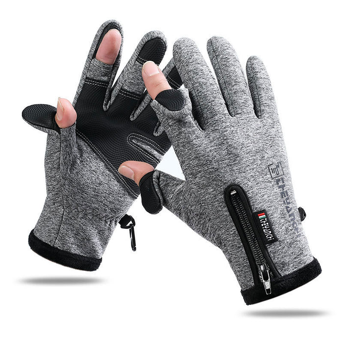 Varmeriket Vinterhansker med vippbare fingertupper og magnet