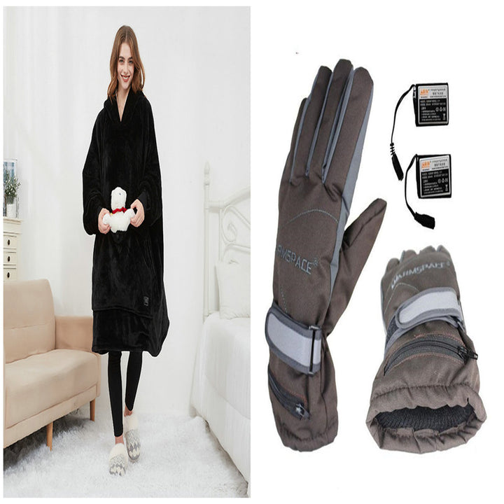 Pleddgenser med varme – USB-oppvarmet oversized hoodie