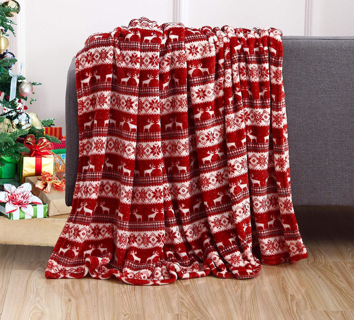 Varmeriket Dobbeltsidig julepledd i myk flanell