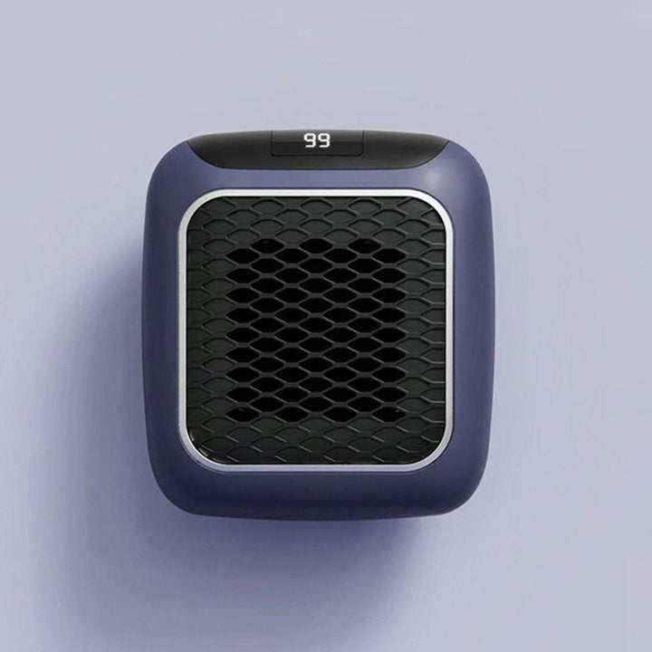 Vegghengt mini viftevarmer med digital termostat, 800 W