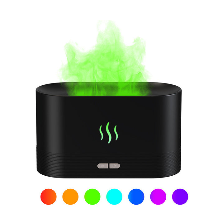 Varmeriket Aromadiffuser med flammelys – ultralyd og automatisk avslåing