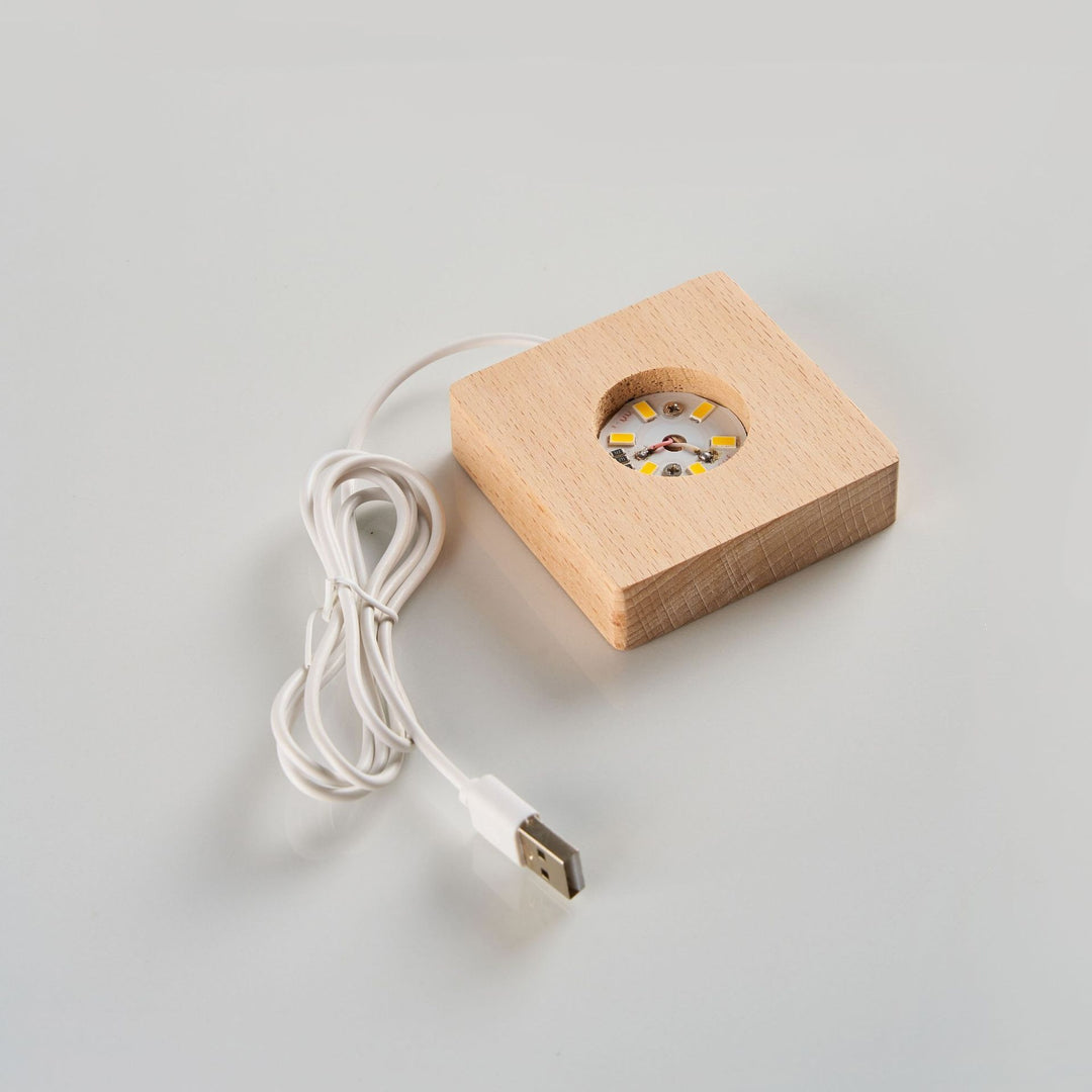 Krystallkule med 3D-motiv – 6 eller 8 cm, med eller uten lysfot