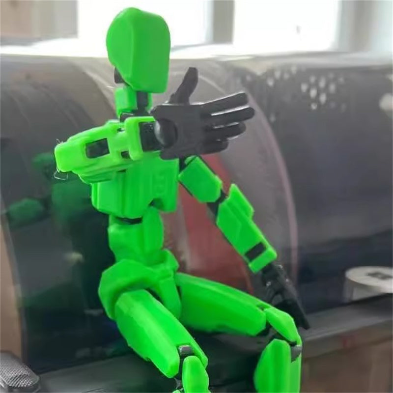 Bevegelig robotfigur i positur