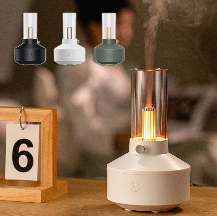 Aroma diffuser med retro glødelys og automatisk avstenging