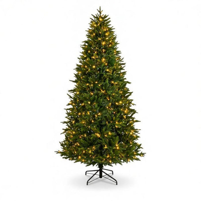 Varmeriket Juletre 229 cm med 480 lys i to farger og fjernkontroll
