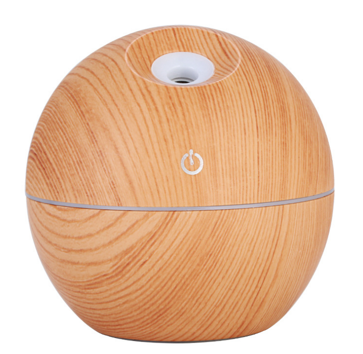 USB aroma diffuser med kald damp og LED i sju farger