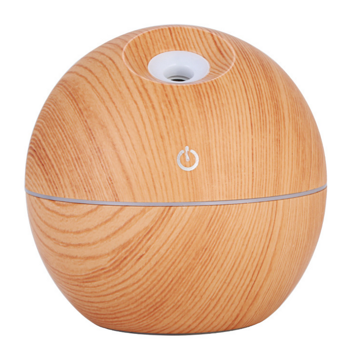 USB aroma diffuser med kald damp og LED i sju farger