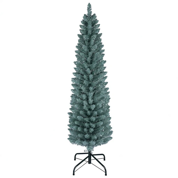 Varmeriket Lite frostet juletre 152 cm med sølvnåler