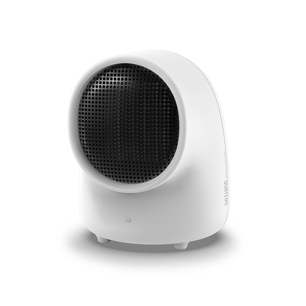Liten varmeovn 500 W med 220 V, 580 g og 15 cm bredde