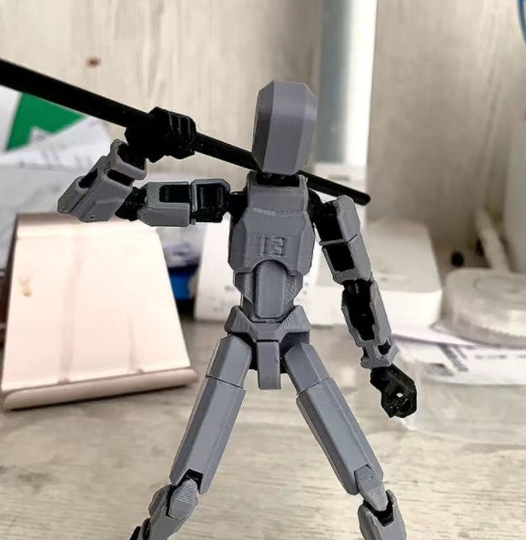 Varmeriket 3D-printet robotfigur med bevegelige ledd
