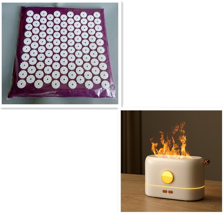 Luftfukter med flammeeffekt og USB, 200 ml tank, for skrivebord