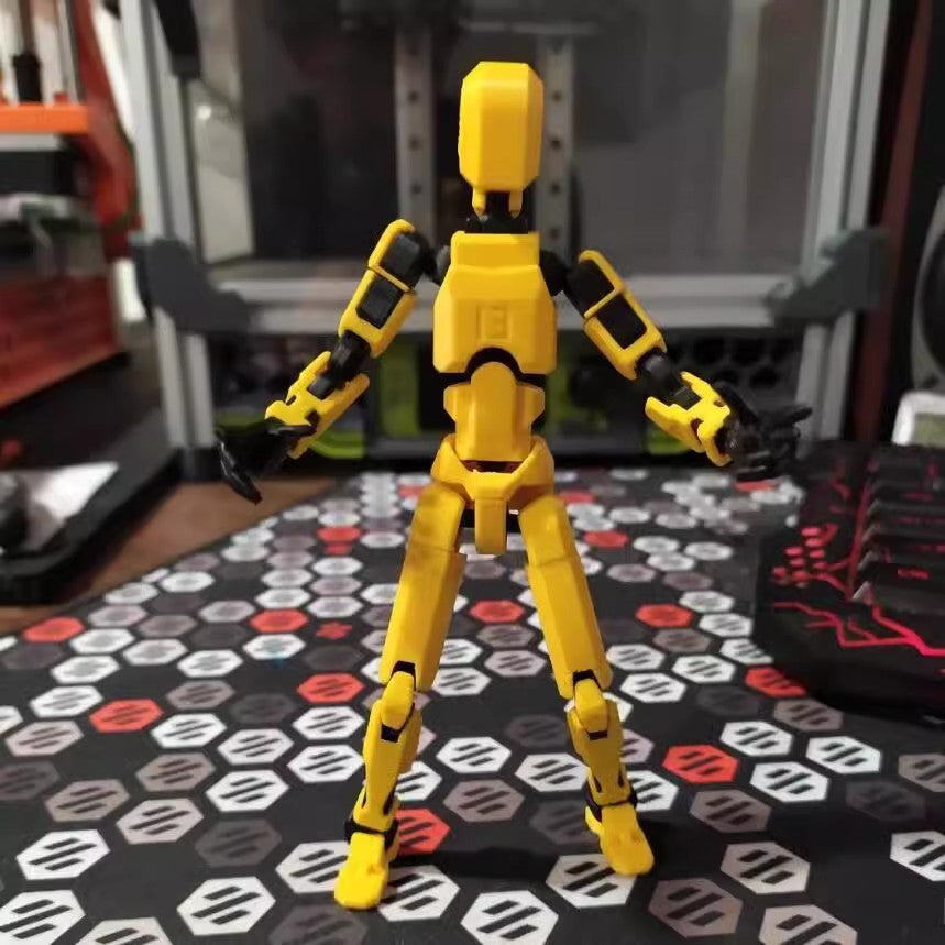 Bevegelig robotfigur i positur