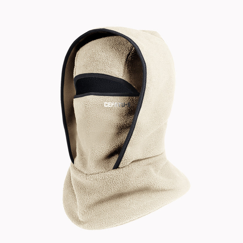 Balaklava i polarfleece med øyeåpning