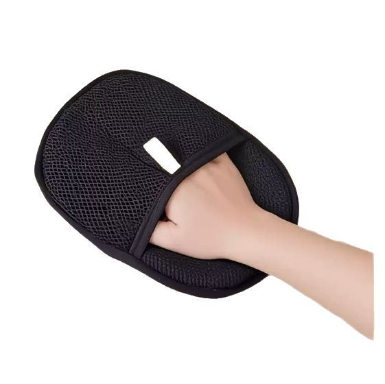 Børstehanske med silikonbuster