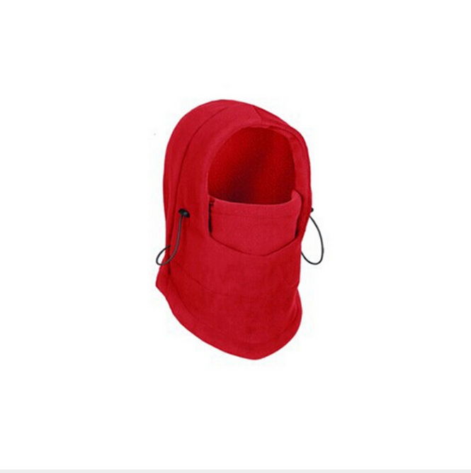 Fleece-balaklava med snøring og stopper
