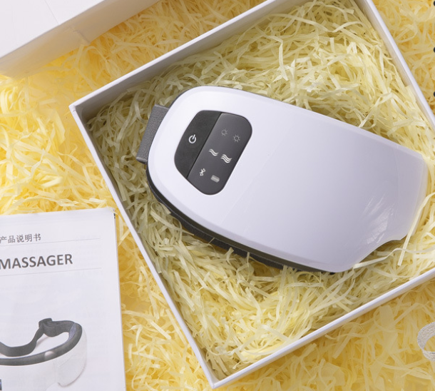 Øyemassasje med varme, lufttrykk og Bluetooth-musikk