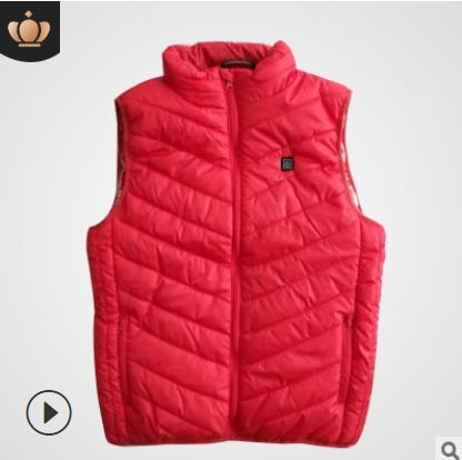 Oppvarmet vest for dame og herre med flere varmesoner