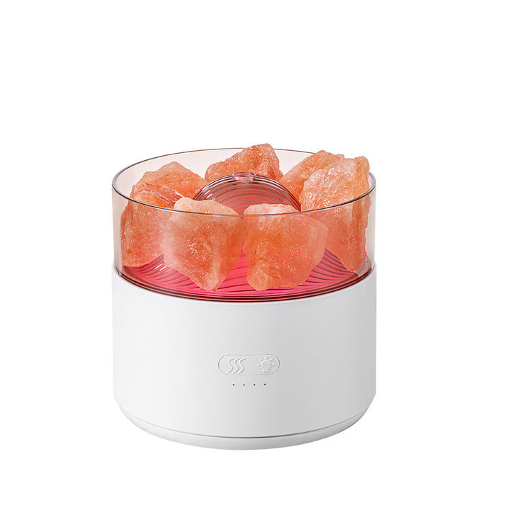 Aroma diffuser med krystallsalt, kald tåke og nattlys