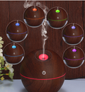 USB aroma diffuser med kald damp og LED i sju farger