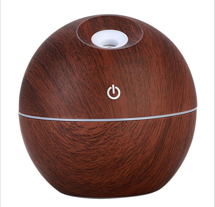 USB aroma diffuser med kald damp og LED i sju farger