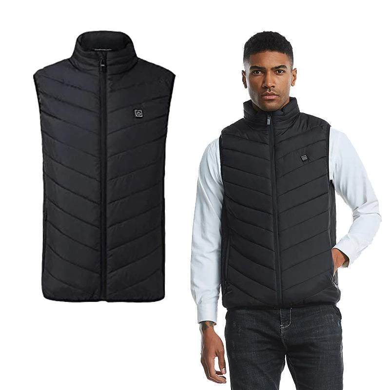 Varmeriket™ Varmevest i vind- og vanntett nylon med nakkevarme