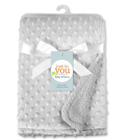 Prikkete babyteppe i myk fleece
