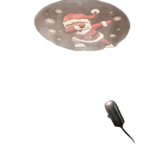 USB-projektor kaster julemotiver på vegg