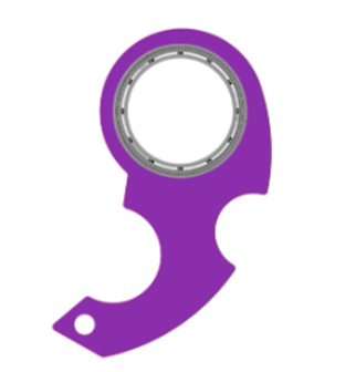 Varmeriket Fidget spinner-nøkkelring med flaskeåpner