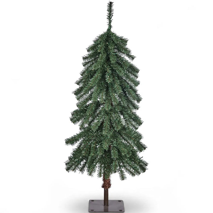 Lite juletre med varmhvite lys