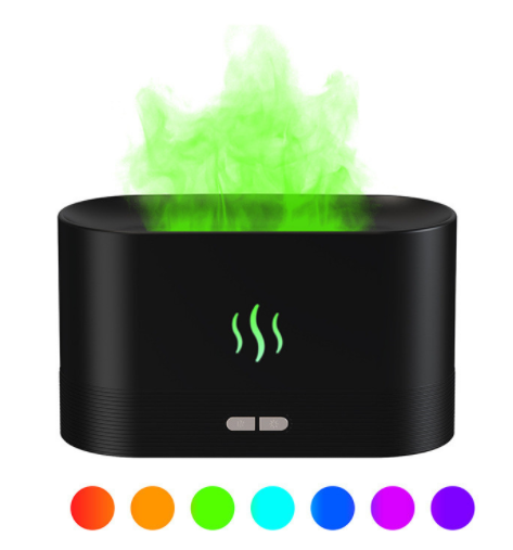 Varmeriket Ultralyd aromadiffuser med flammelys – stille og med auto-av
