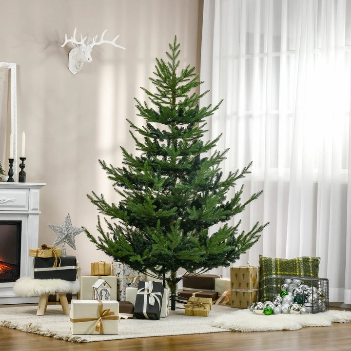Naturtro kunstig furu-juletre i stue