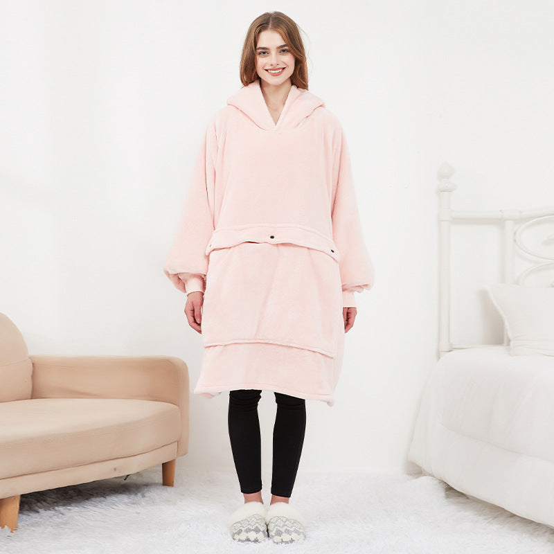 Pleddgenser med varme – USB-oppvarmet oversized hoodie