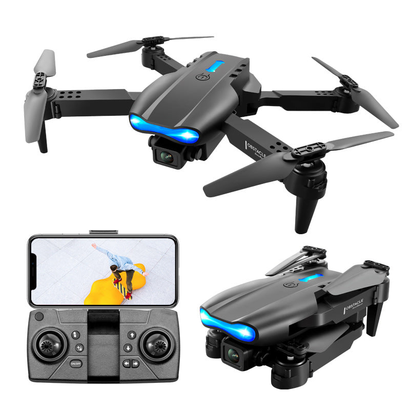 Sammenleggbar drone med kamera foran