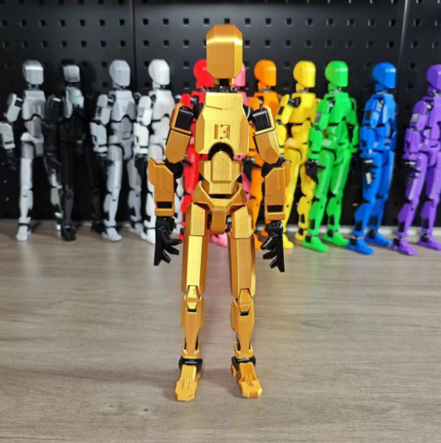 Varmeriket 3D-printet robotfigur med bevegelige ledd