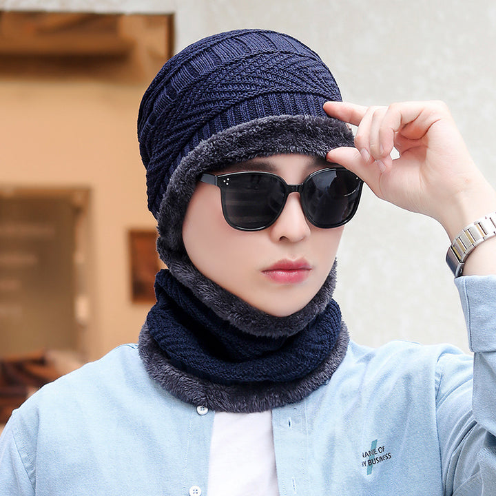 Balaklava i myk fleece-strikk med nakkebeskyttelse, unisex