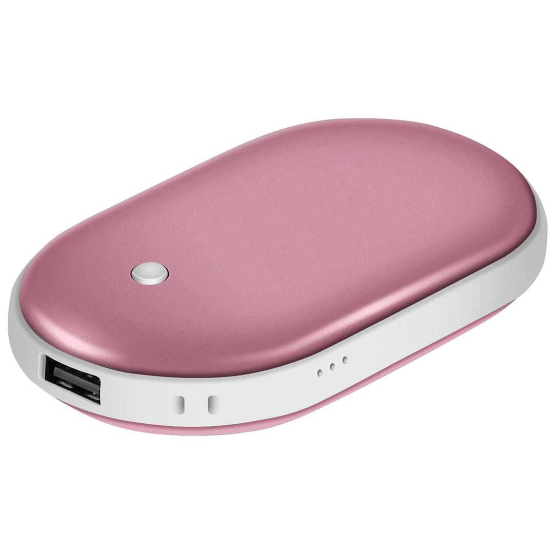 Håndvarmer og powerbank 5000 mAh, varmer begge sider
