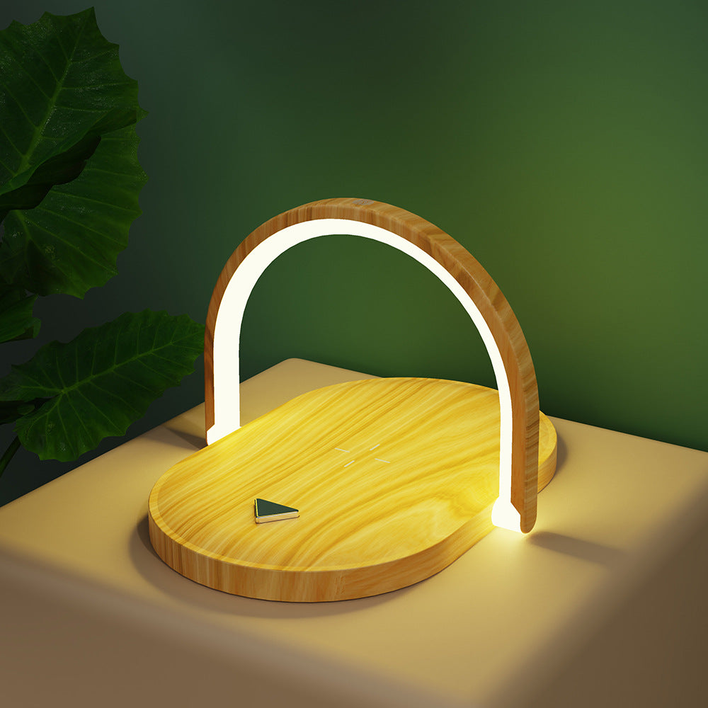 Sammenleggbar lampe med mobil som lades