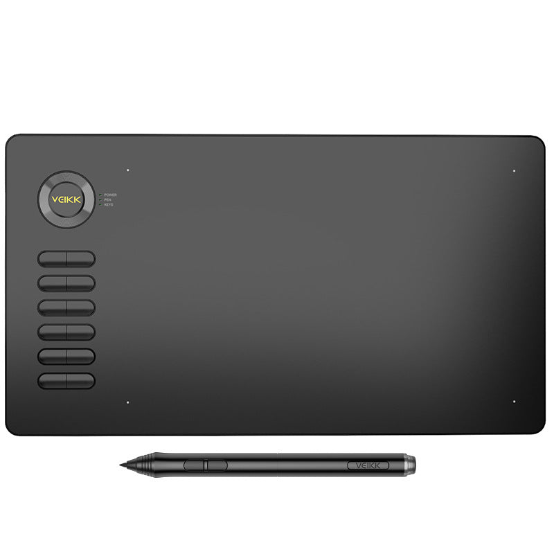Tegnebrett med batterifri penn til PC