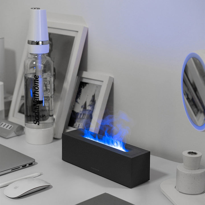 Luftfukter med rød og blå flamme, 200 ml, USB-C-kabel, 10 W