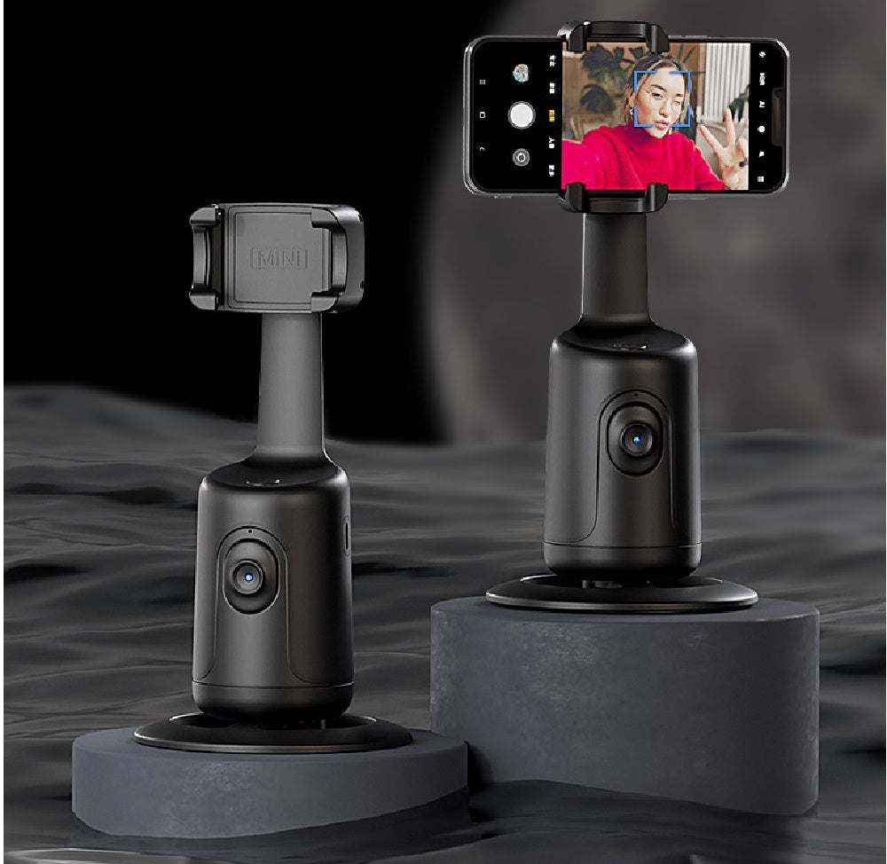 Mobilholder som roterer og følger ansiktet
