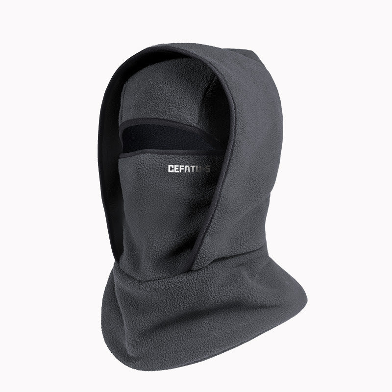 Balaklava i polarfleece med øyeåpning